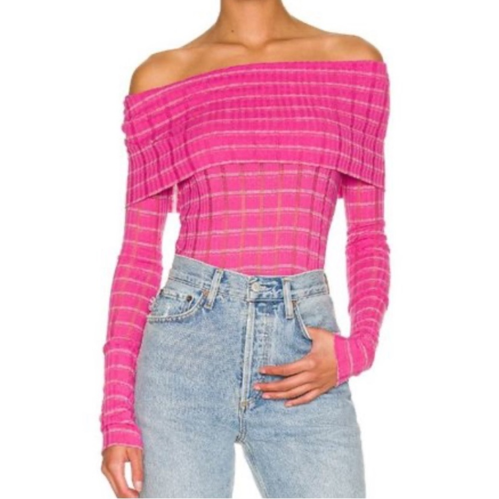 Free People Snowbunny Girlfriend Off The Shoulder Top